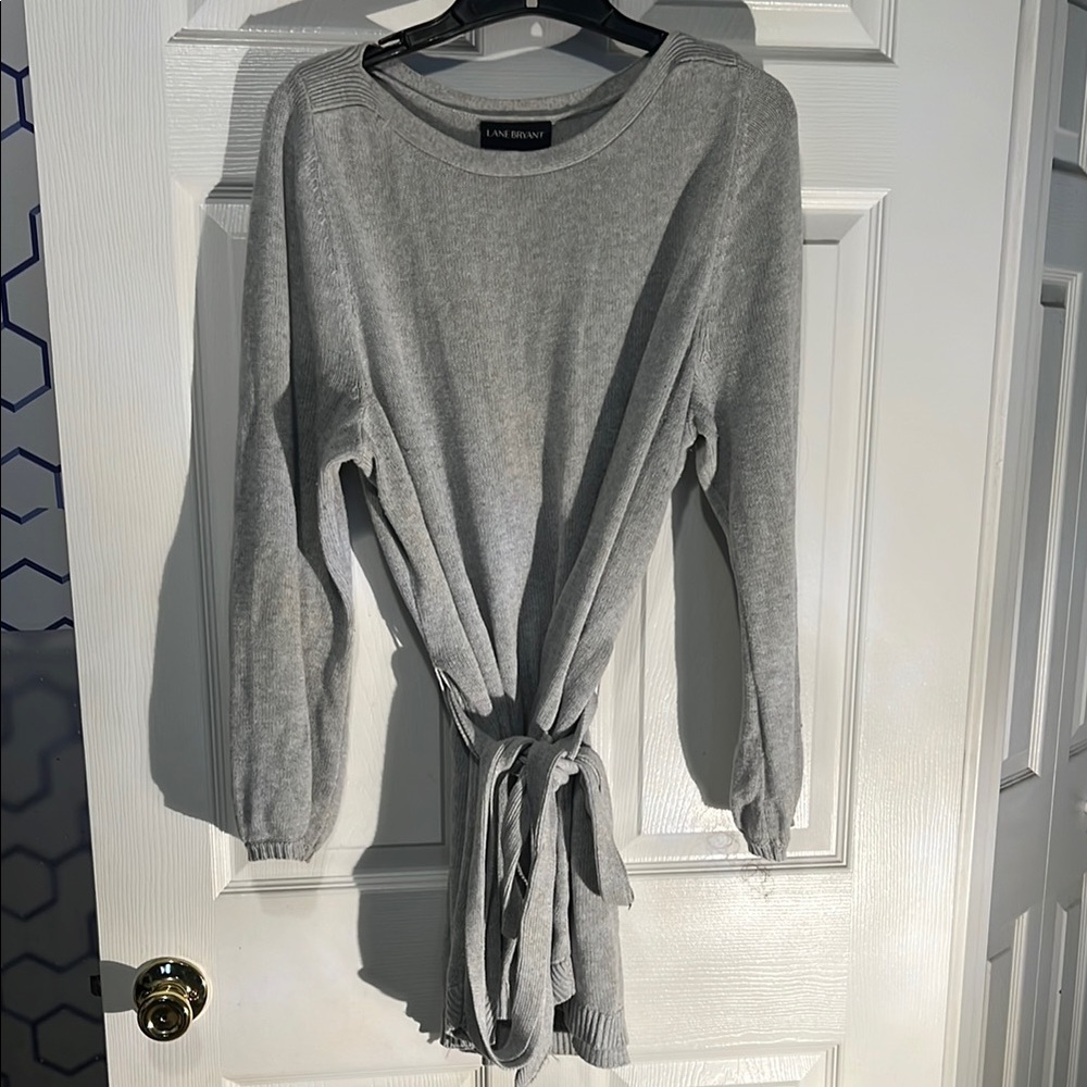 Lane Bryant Light Gray Knit Sweater size 14/16